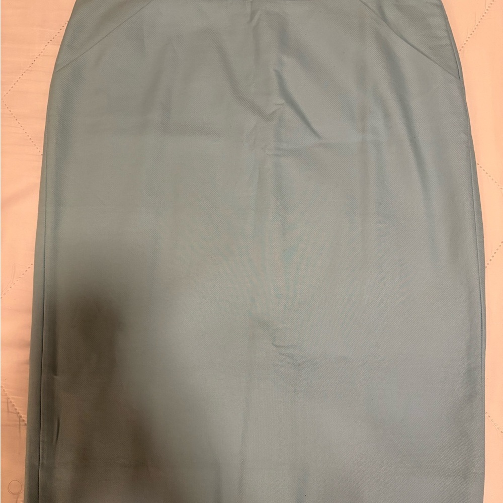 J. Crew Green Midi Pencil Skirt for Work